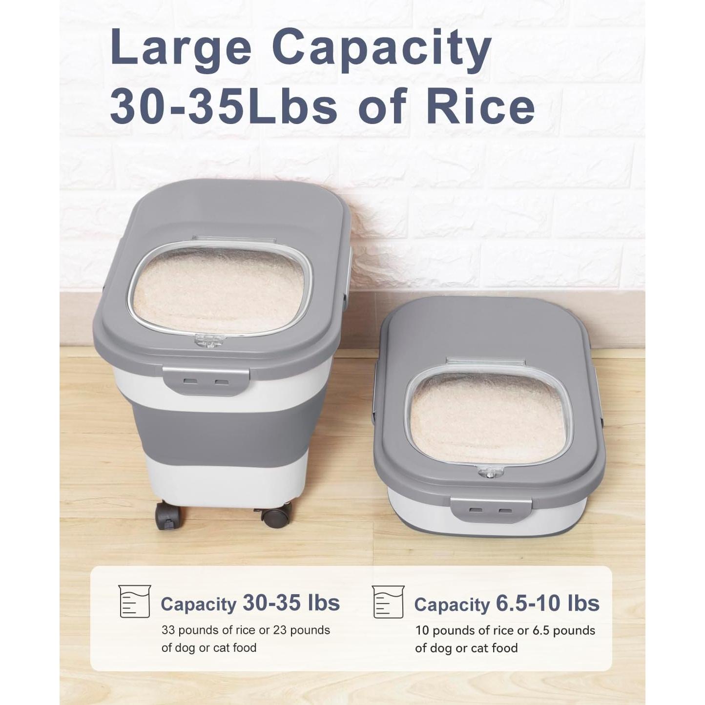 Contenedor de Almacenamiento de Alimentos DDMOMMY 25L Plegable