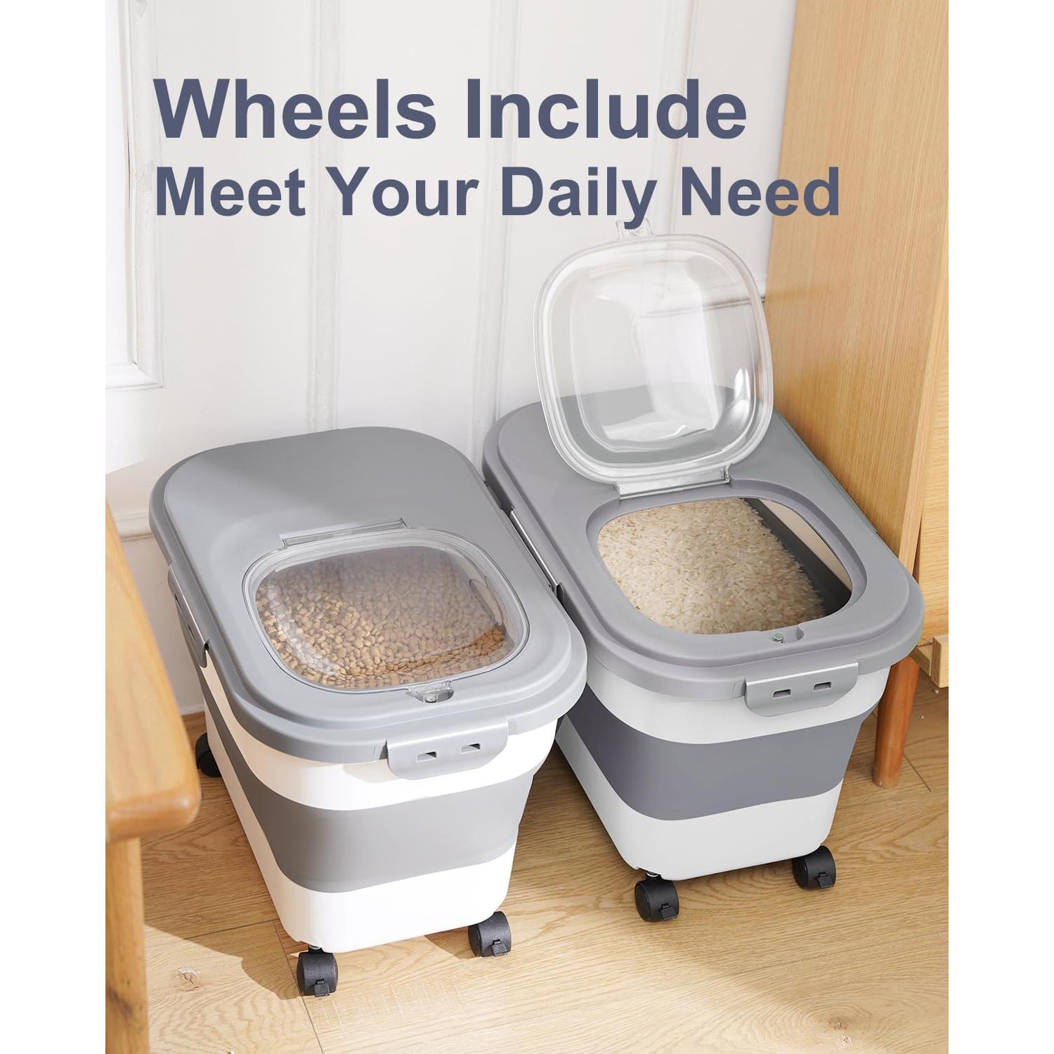 Contenedor de Almacenamiento de Alimentos DDMOMMY 25L Plegable