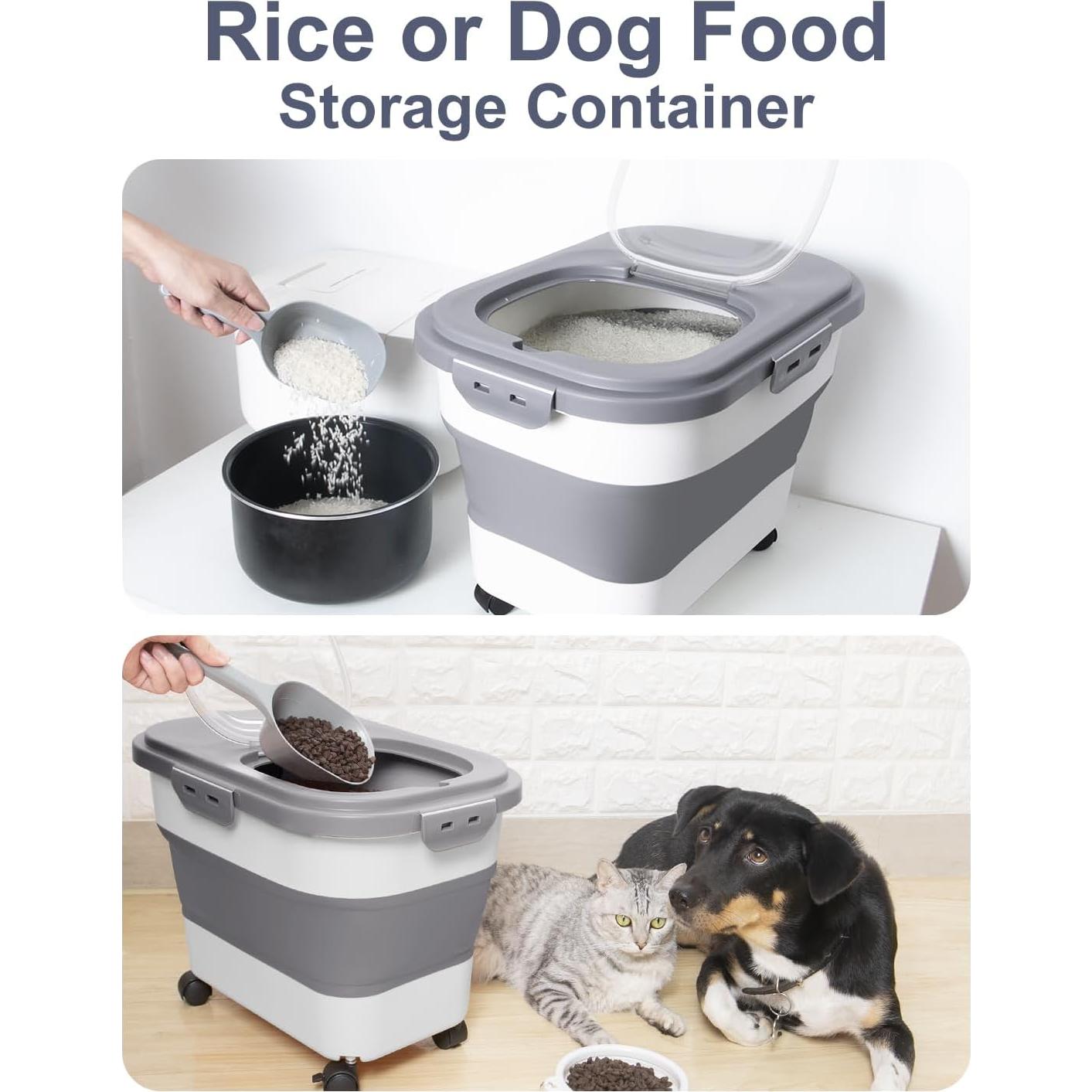 Contenedor de Almacenamiento de Alimentos DDMOMMY 25L Plegable