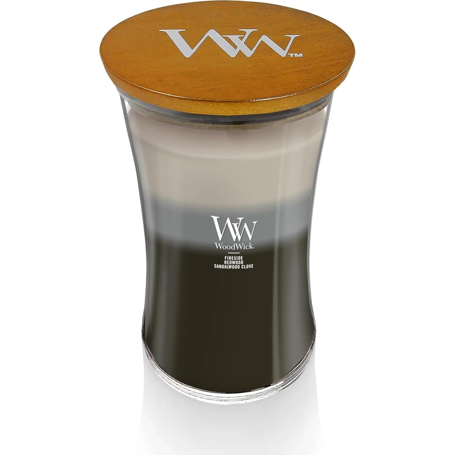 Vela Grande WoodWick Hora de Arena 21.5 oz Bosques Cálidos
