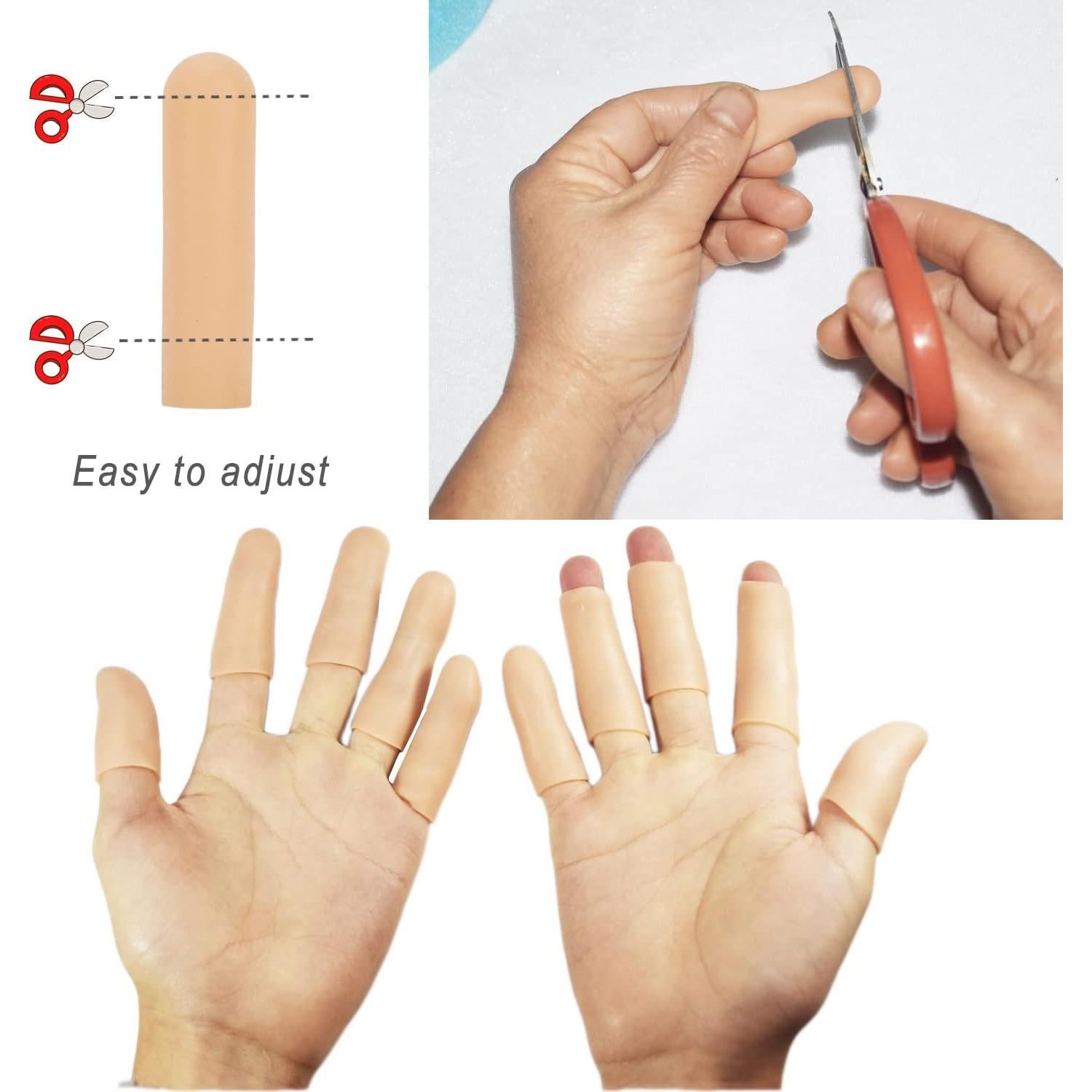 Fundas de Dedos de Gel YIVCKOM - 20 Piezas para Eccema y Artritis