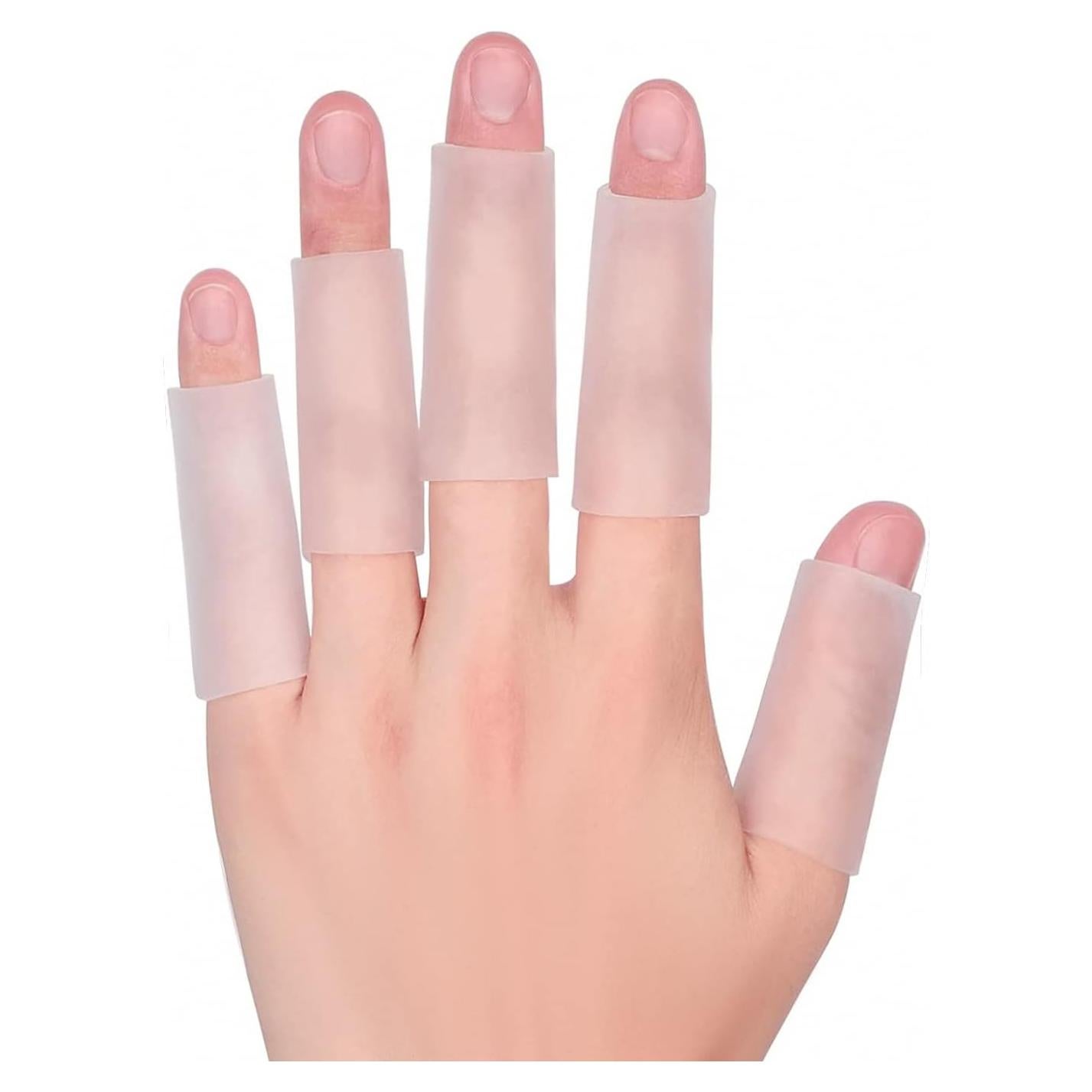 20 Protectores de Dedos de Gel Silicona Alivio Dolor
