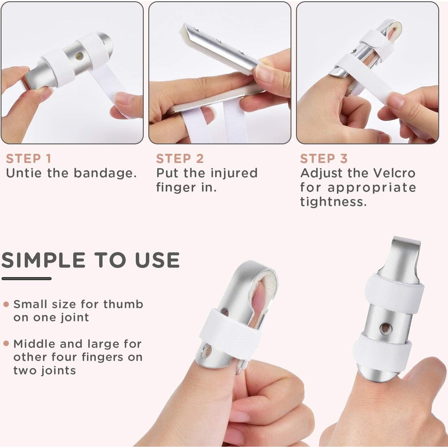 Férulas para Dedos Sopito 7PCS Ajustables Aluminio