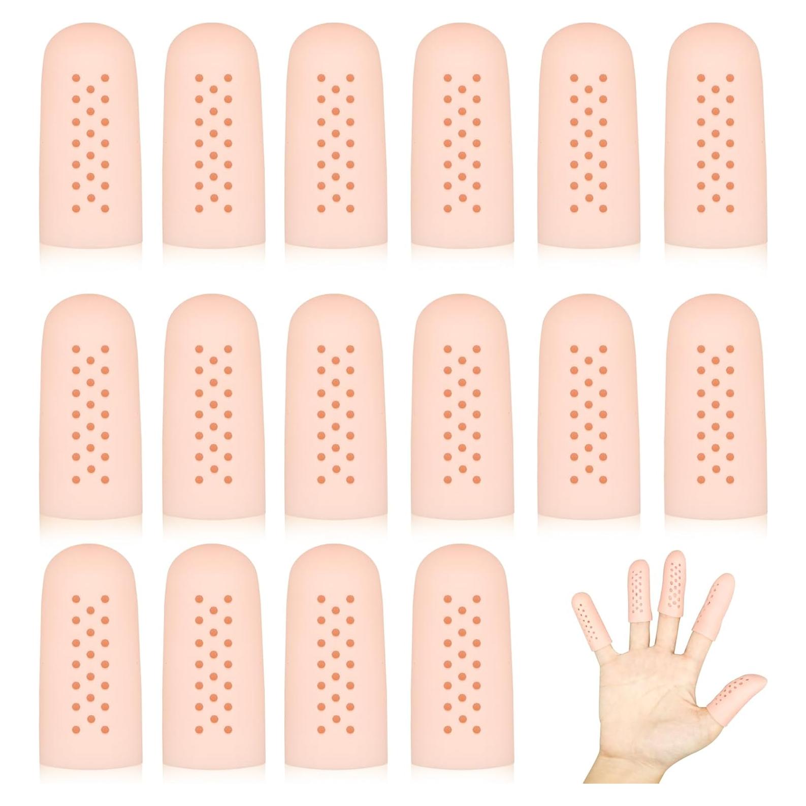 16 Fundas de Gel para Dedos HINGTAI Transpirables 4.3cm