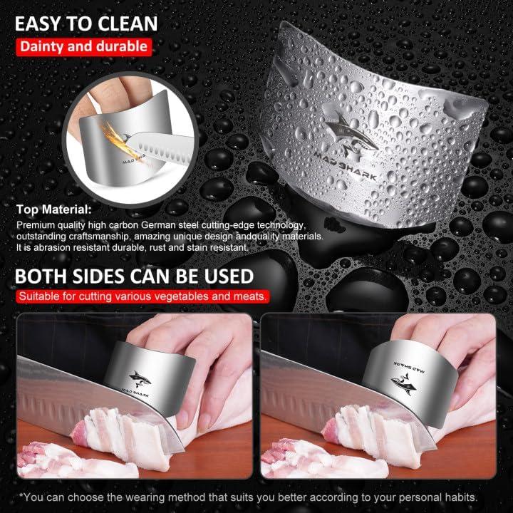 Protectores de Dedos MAD SHARK Acero Inoxidable 2pcs