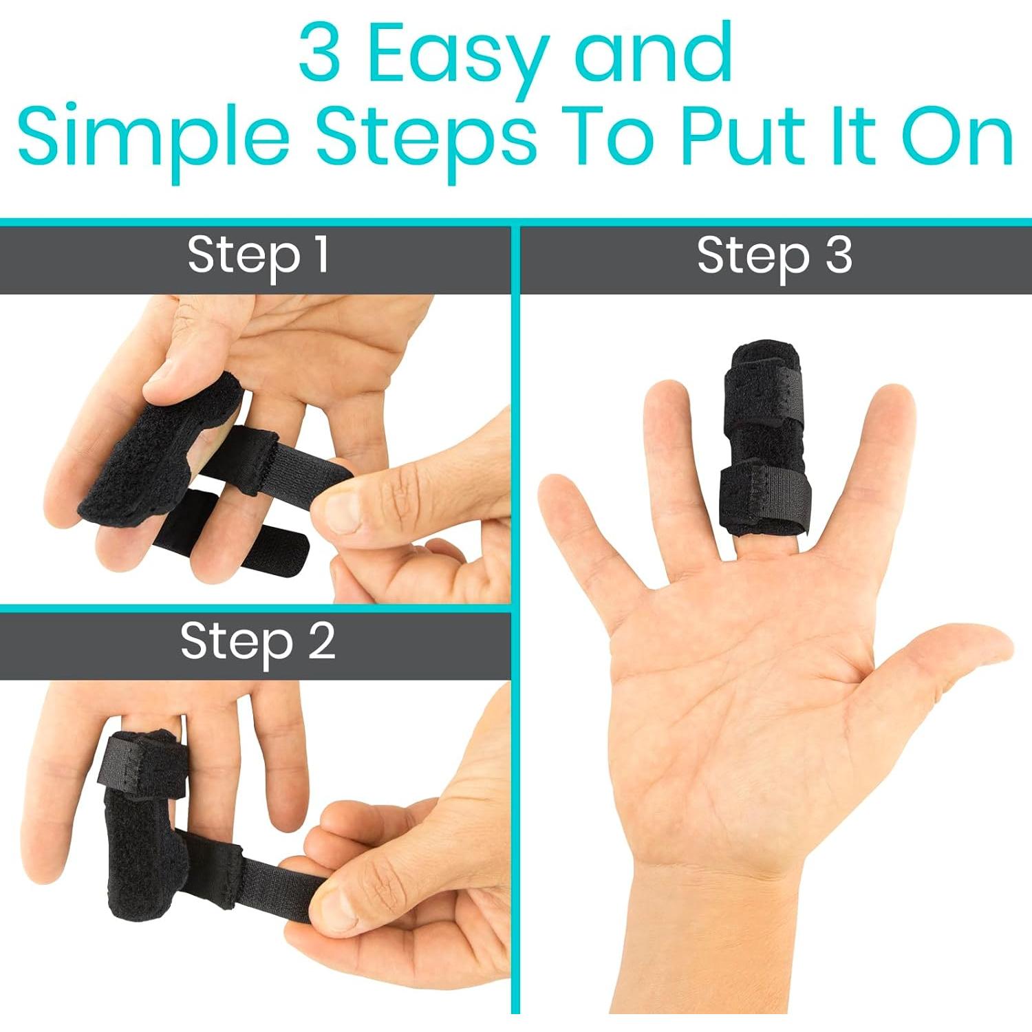 Férulas para Dedos Vive - Paquete de 2 - Alivio Artritis