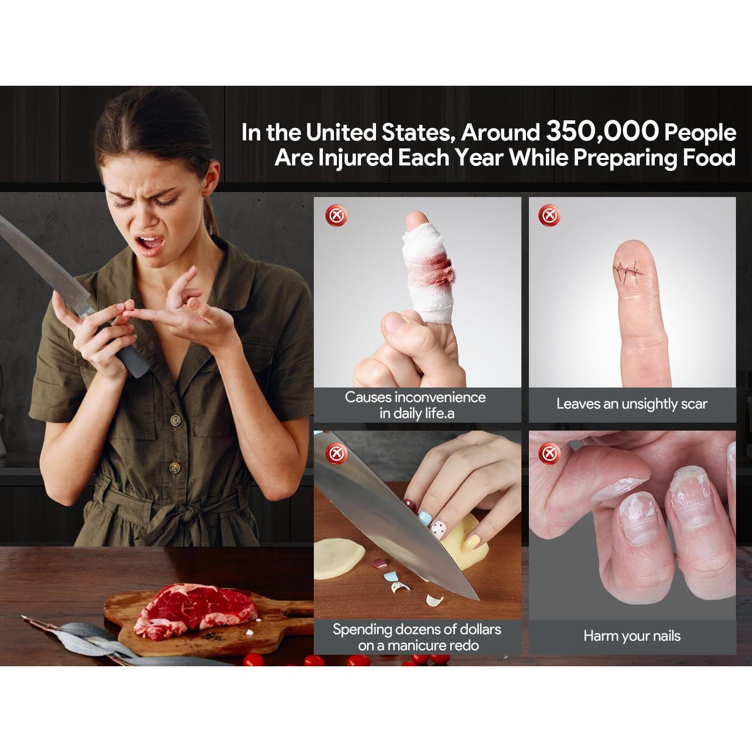 Protectores de Dedos de Acero Inoxidable SYOKAMI Ajustables