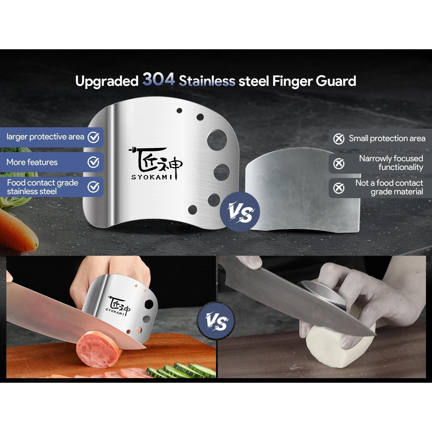 Protectores de Dedos de Acero Inoxidable SYOKAMI Ajustables