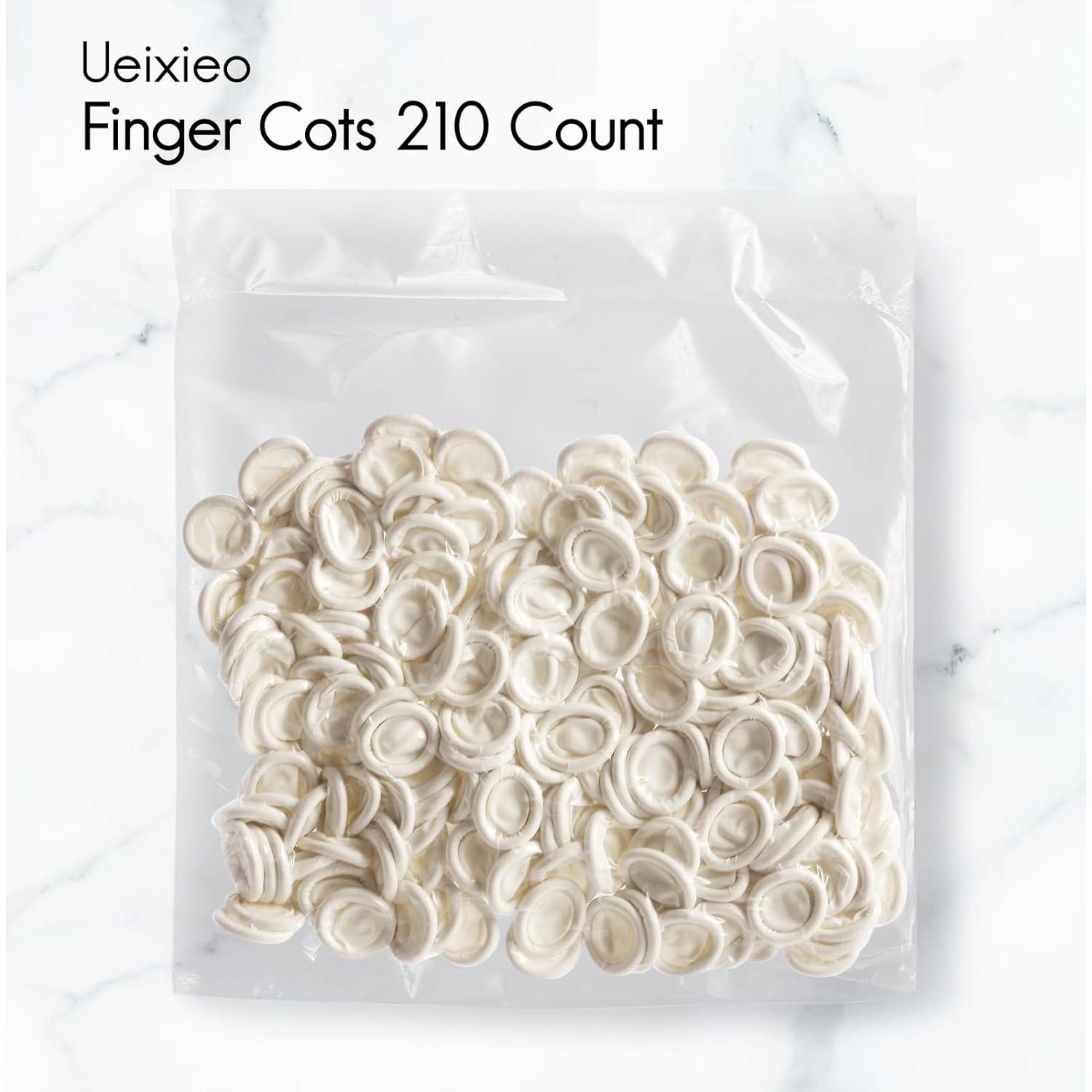 Dedales de látex Ueixieo medianos 210 PCS protectores