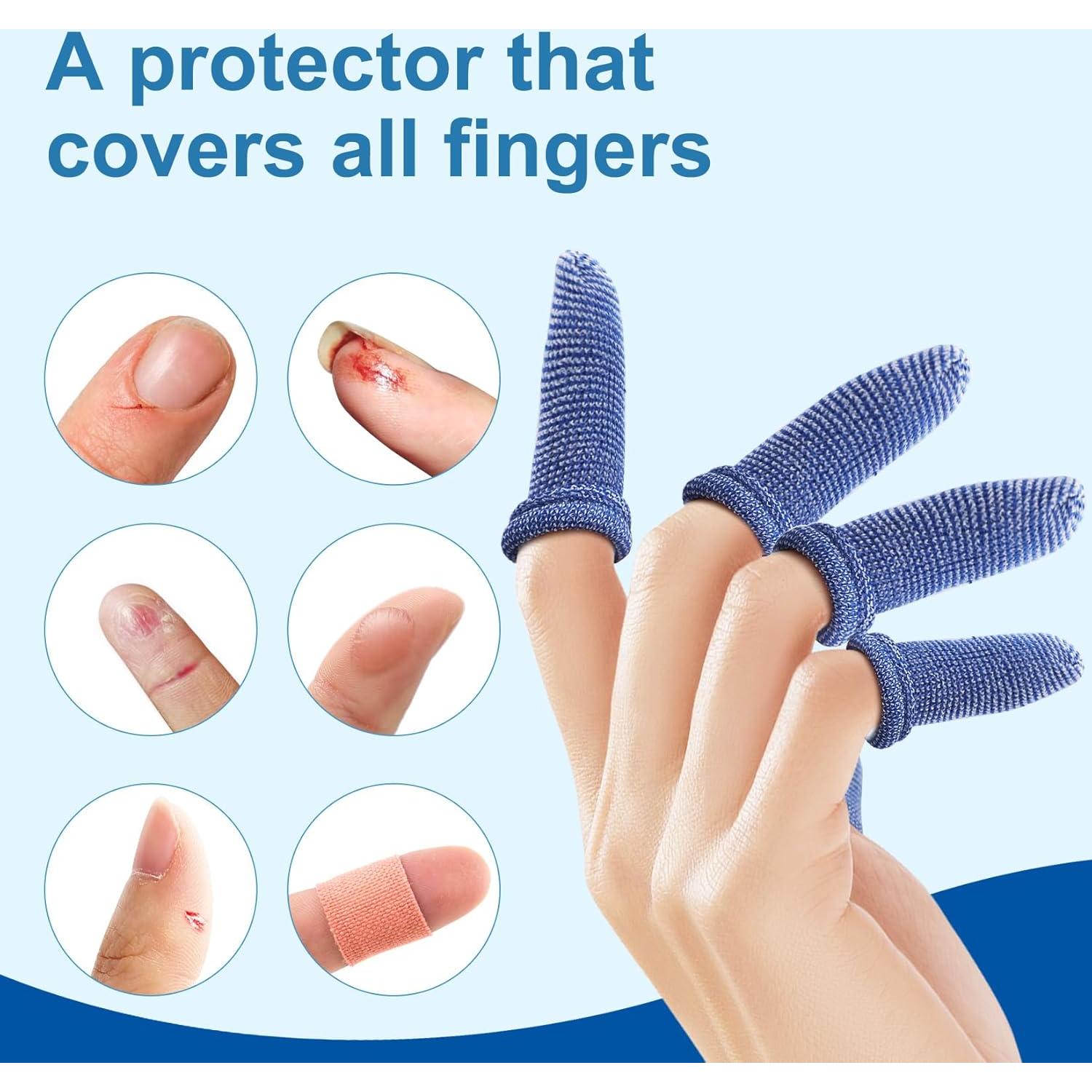 Protectores de Dedos Dimora Medianos 60 Unidades Azul