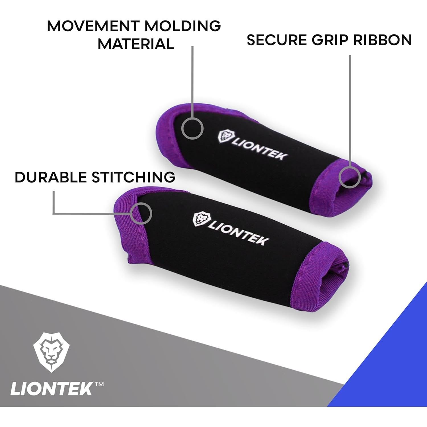 Mangas para Dedos Liontek - Compresión Neopreno X-Small