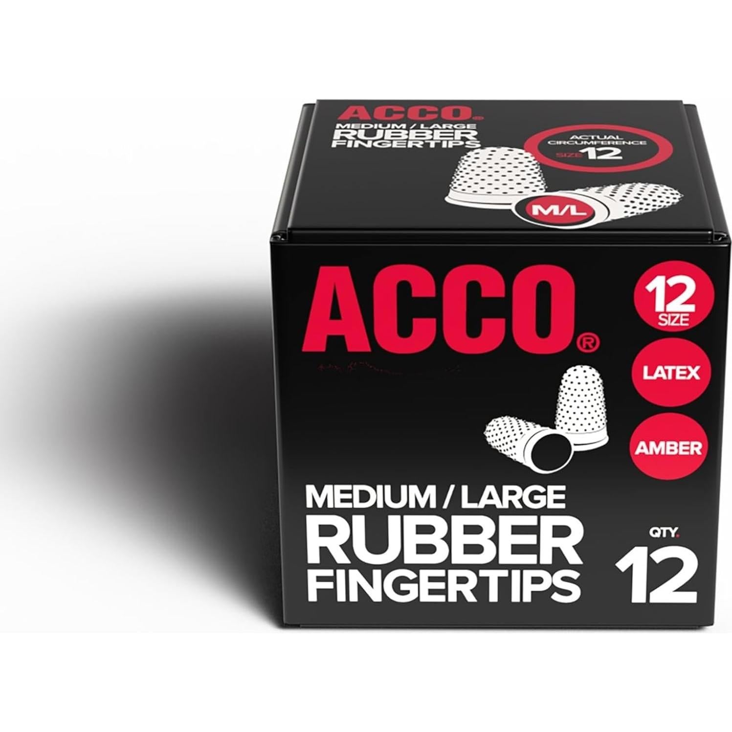 Puntas de Dedo de Goma Swingline Mediana 12 Unidades