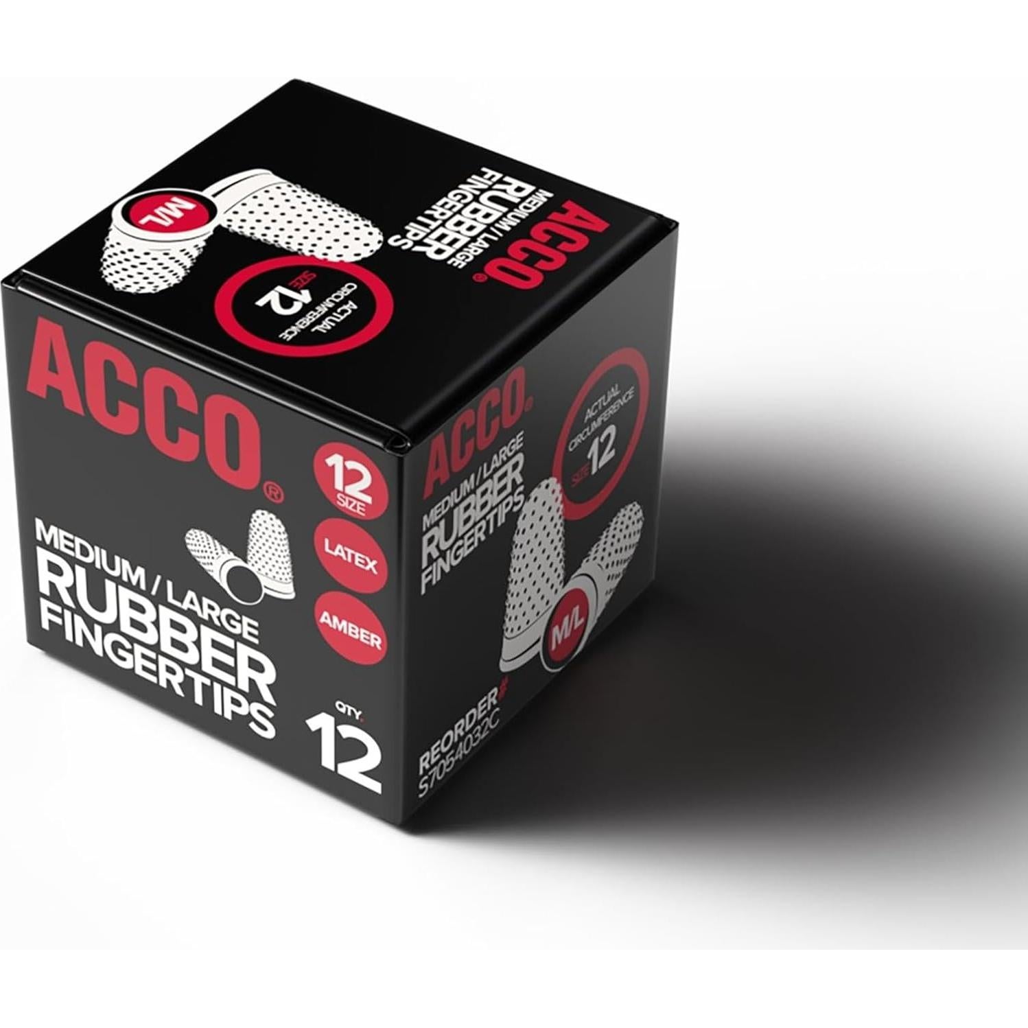 Puntas de Dedo de Goma Swingline Mediana 12 Unidades