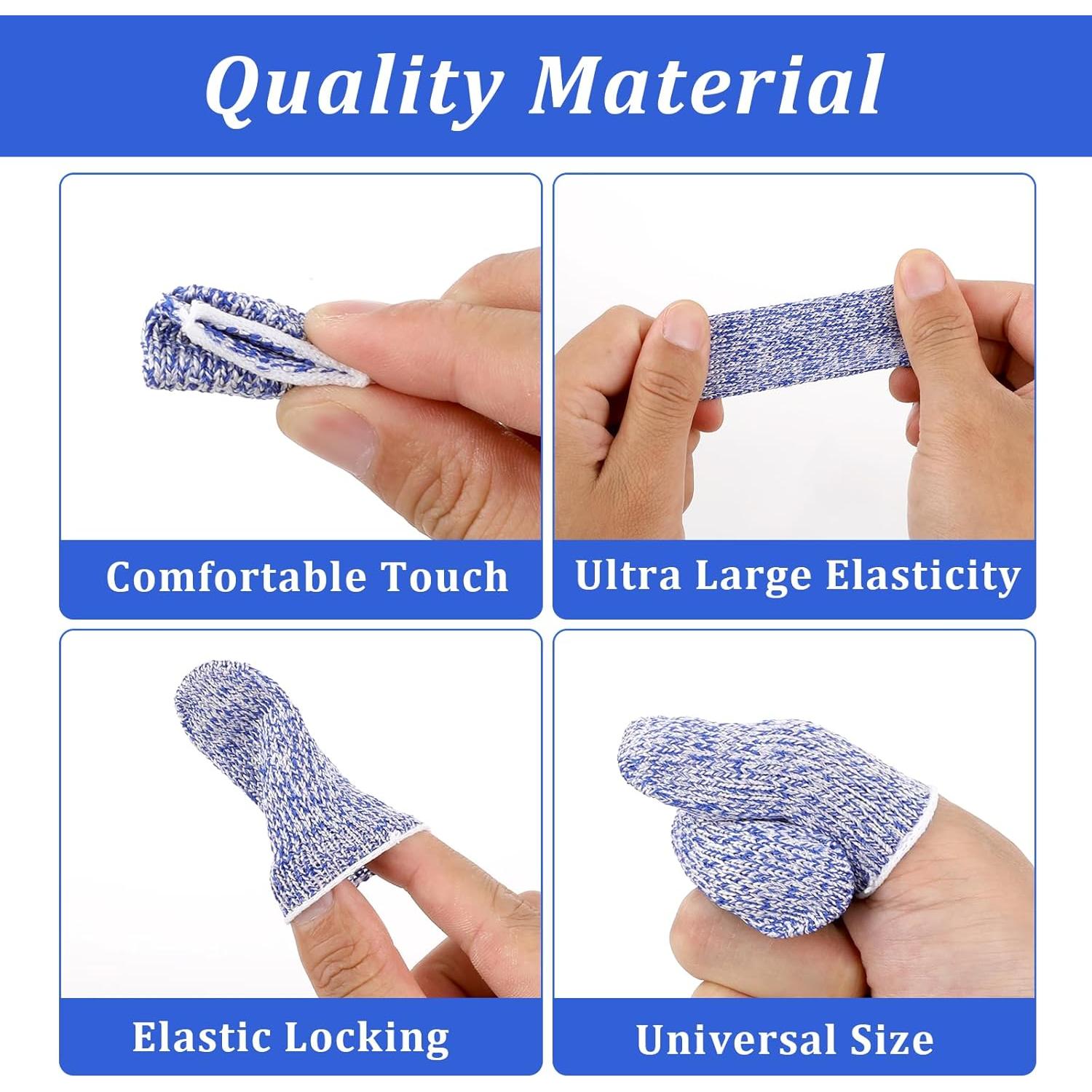 Protectores de Dedos Sliverdew, Paquete de 12 Reutilizables