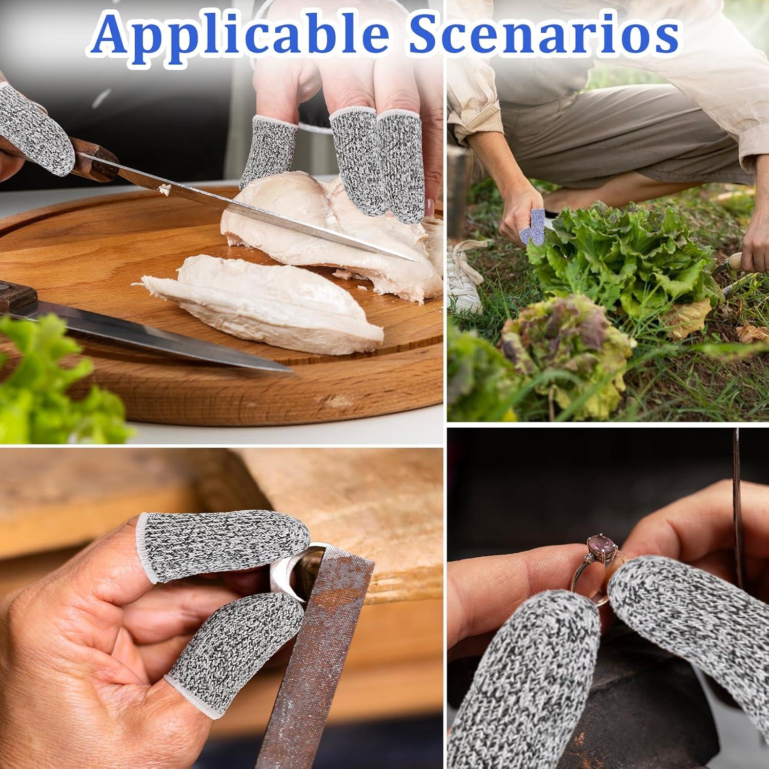 Protectores de Dedos Sliverdew, Paquete de 12 Reutilizables