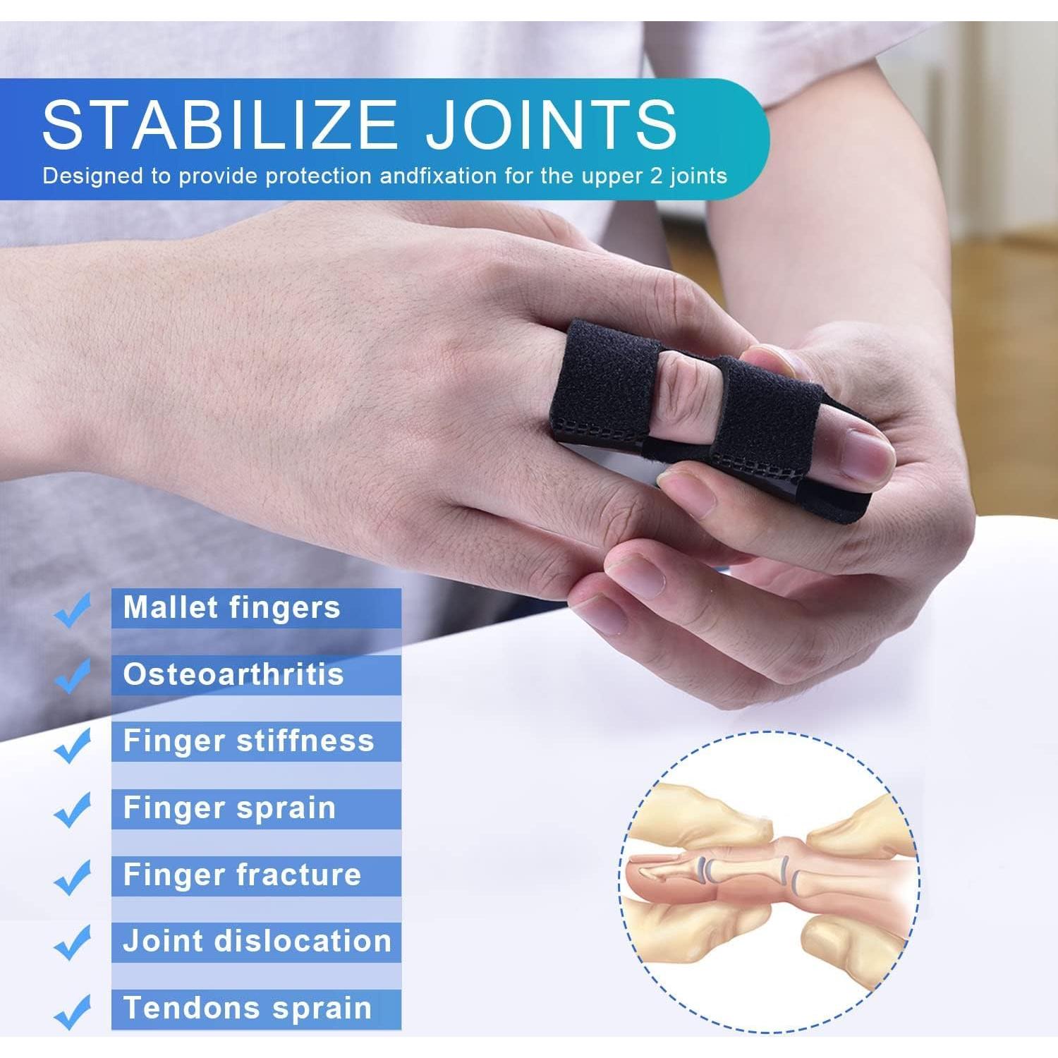 Férulas para dedos Sopito, 2 piezas ajustables para artritis