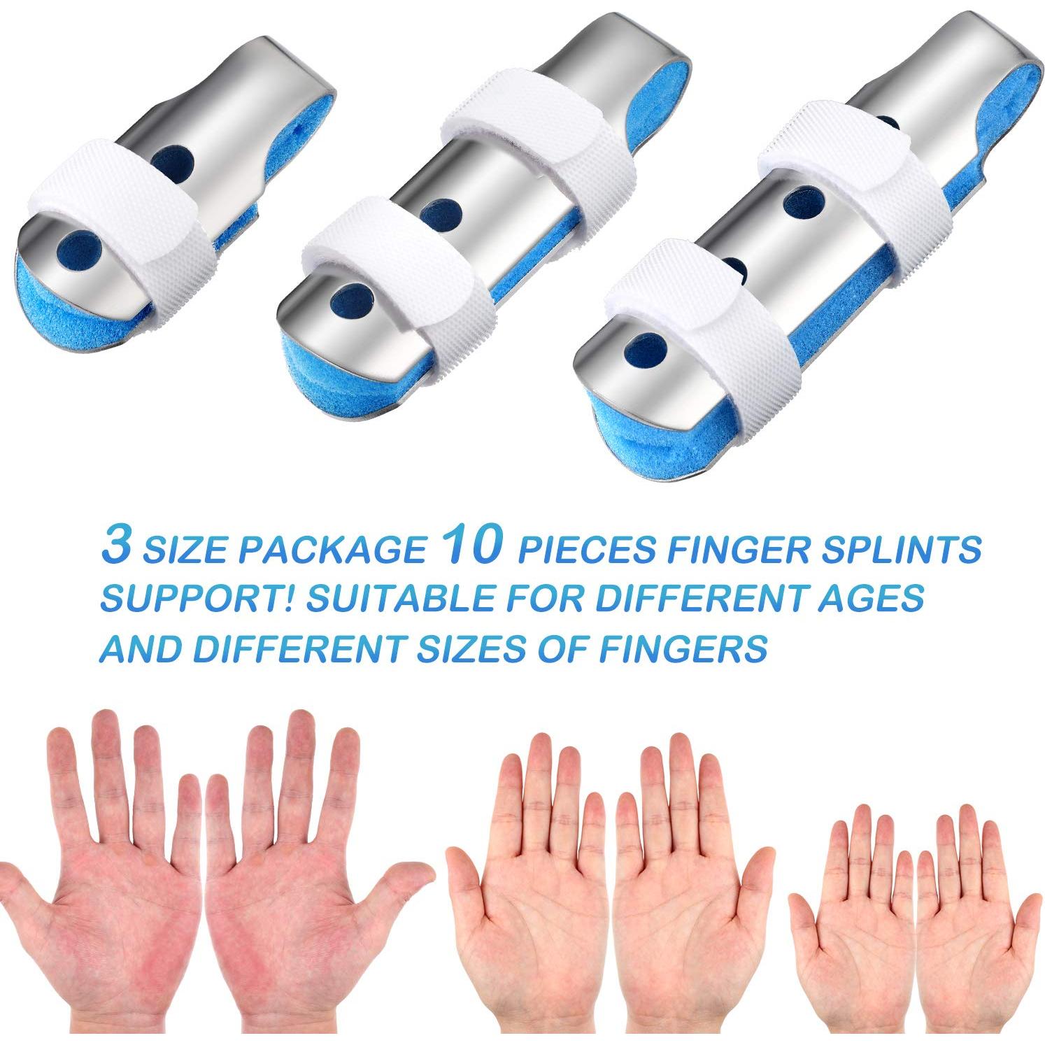 Férulas para Dedos BBTO 10 Piezas Acolchadas Ajustables