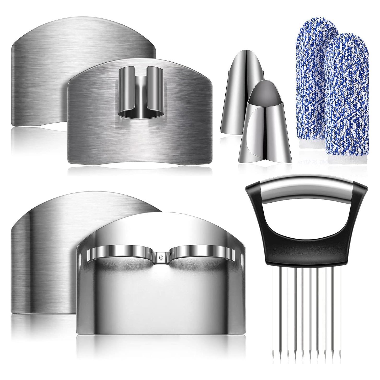 Juego de 9 Protectores de Dedos CHENGU Acero Inoxidable