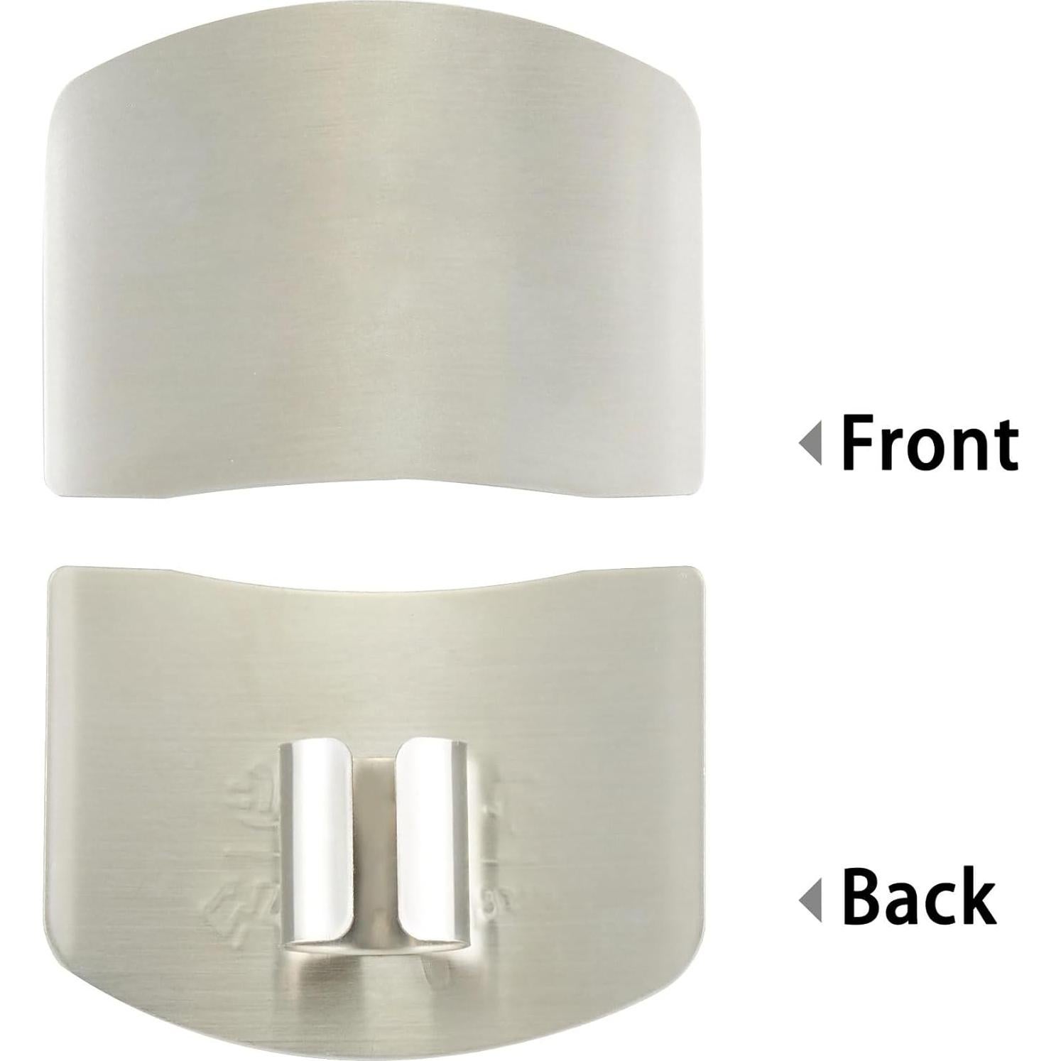 2 Protectores de Dedos de Acero Inoxidable para Cocina