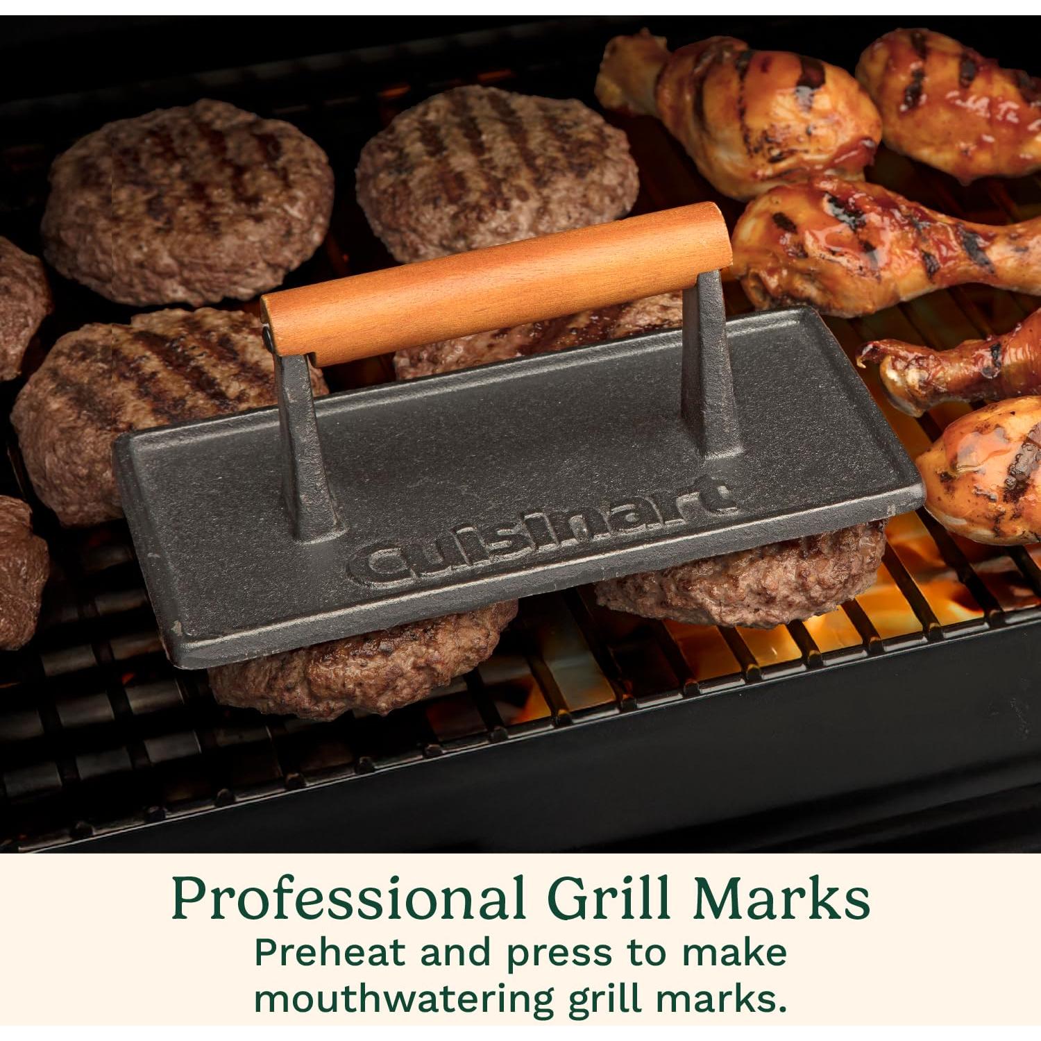 Prensa de Parrilla de Hierro Fundido Cuisinart 1.09 kg