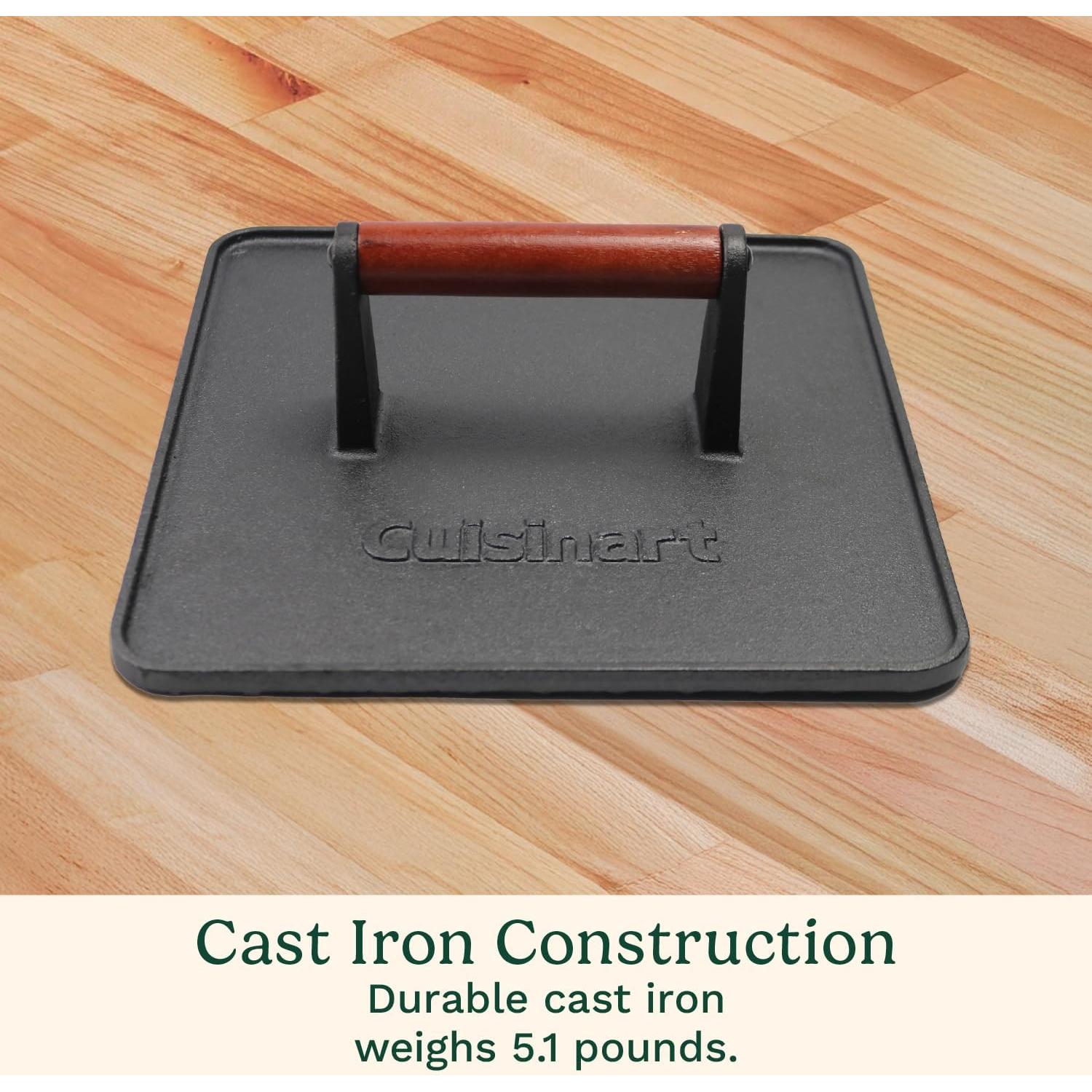 Prensa de Parrilla de Hierro Fundido Cuisinart XL 25.4cm