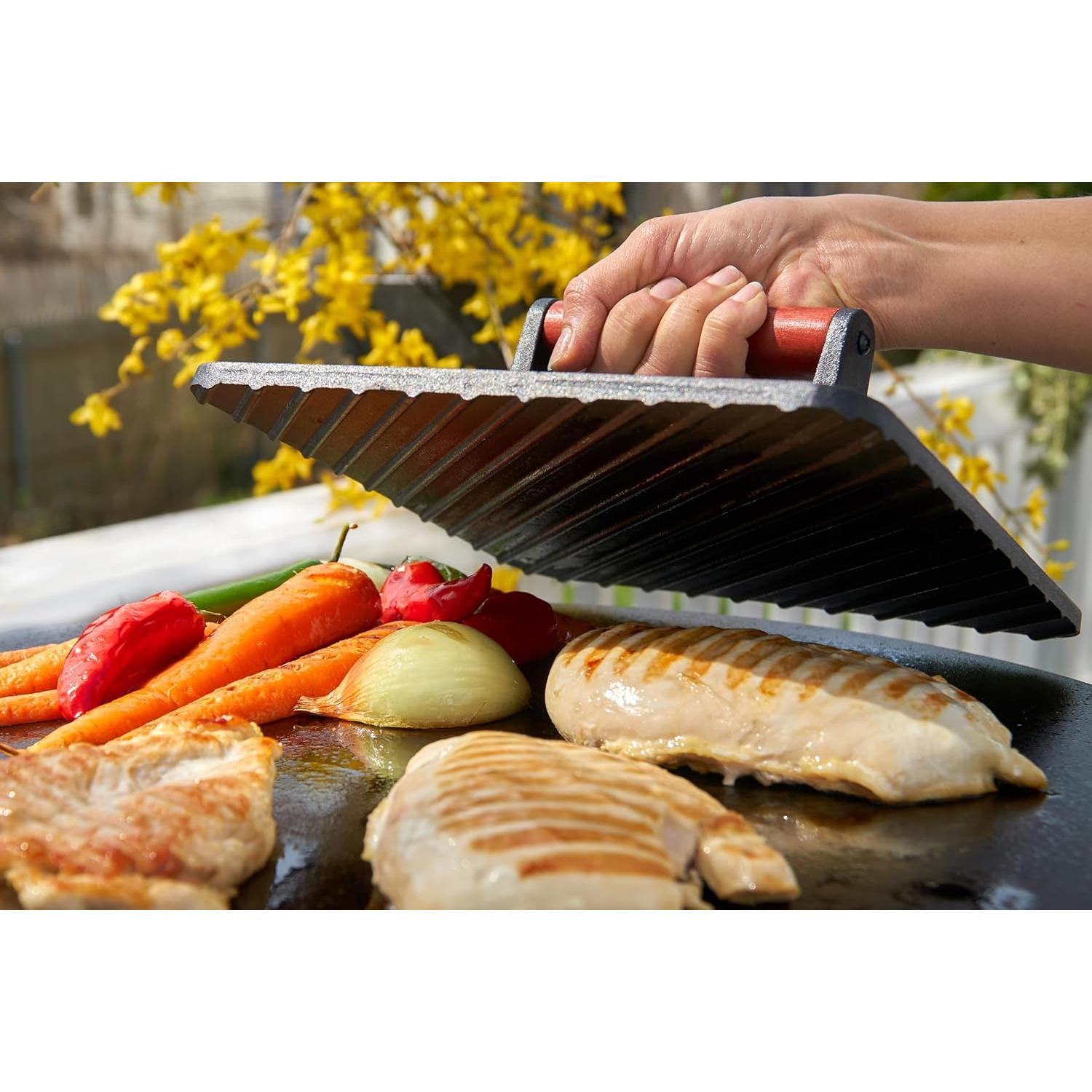 Prensa de Parrilla de Hierro Fundido Cuisinart XL 25.4cm