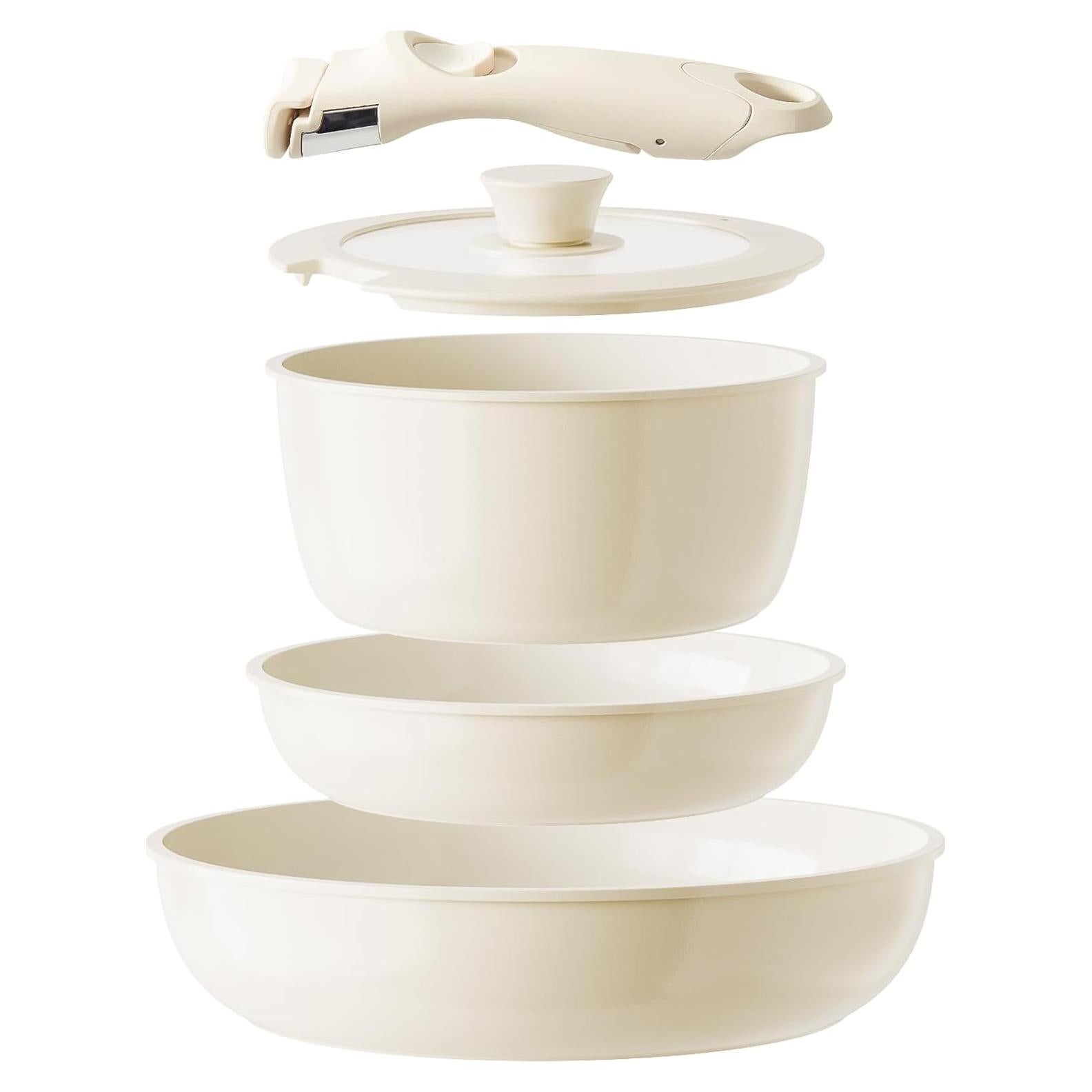 Juego de Ollas y Sartenes Cerámicas Redchef 5 Piezas