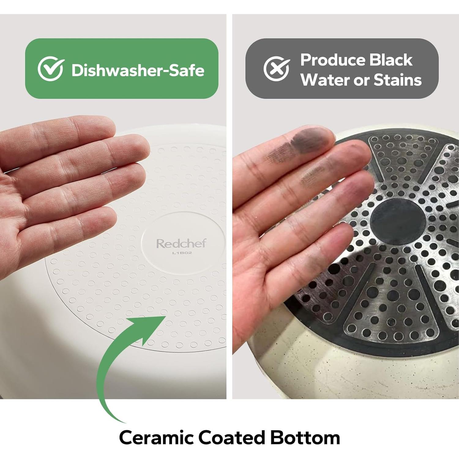 Juego de Ollas y Sartenes Cerámicas Redchef 5 Piezas