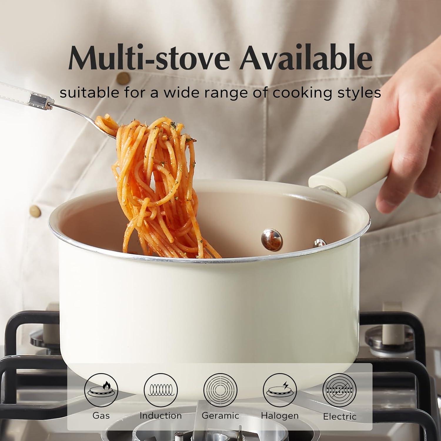 Cacerola Antiadherente Redchef 2.5L Cerámica con Tapa