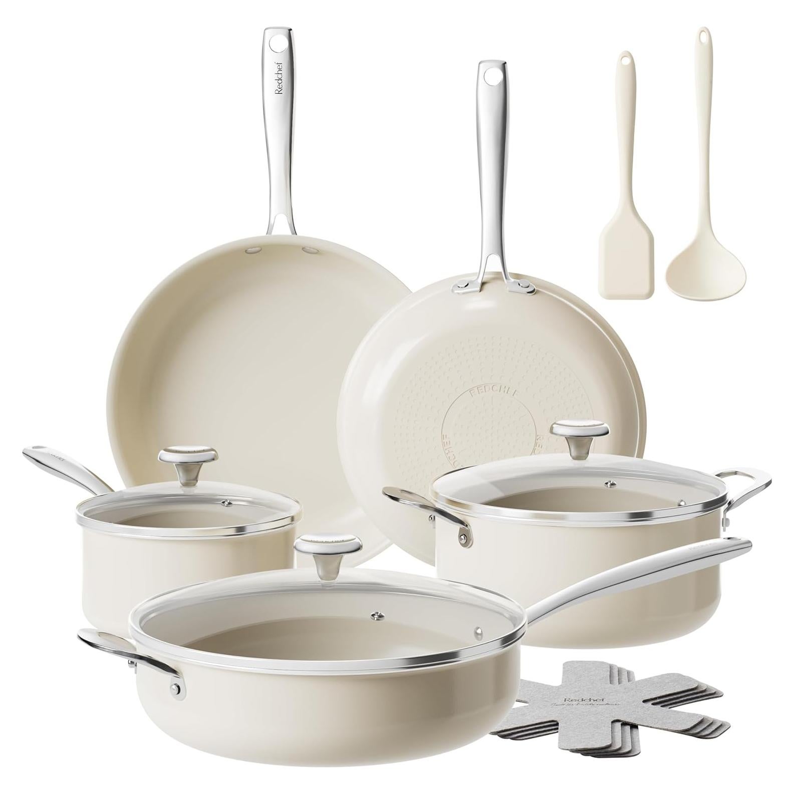 Juego de Utensilios de Cocina Redchef 14 Piezas Cerámica Antiadh.