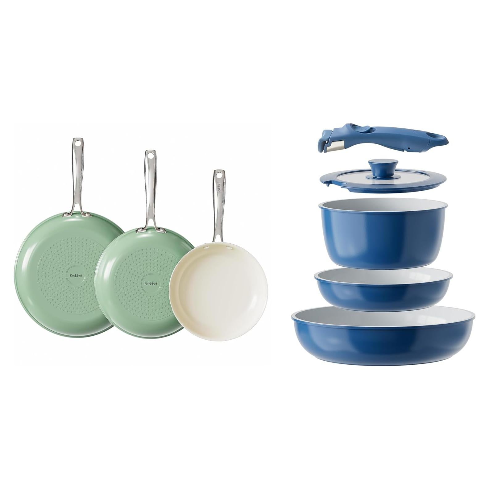 Juego de Ollas y Sartenes Cerámicas Redchef Antiadherentes