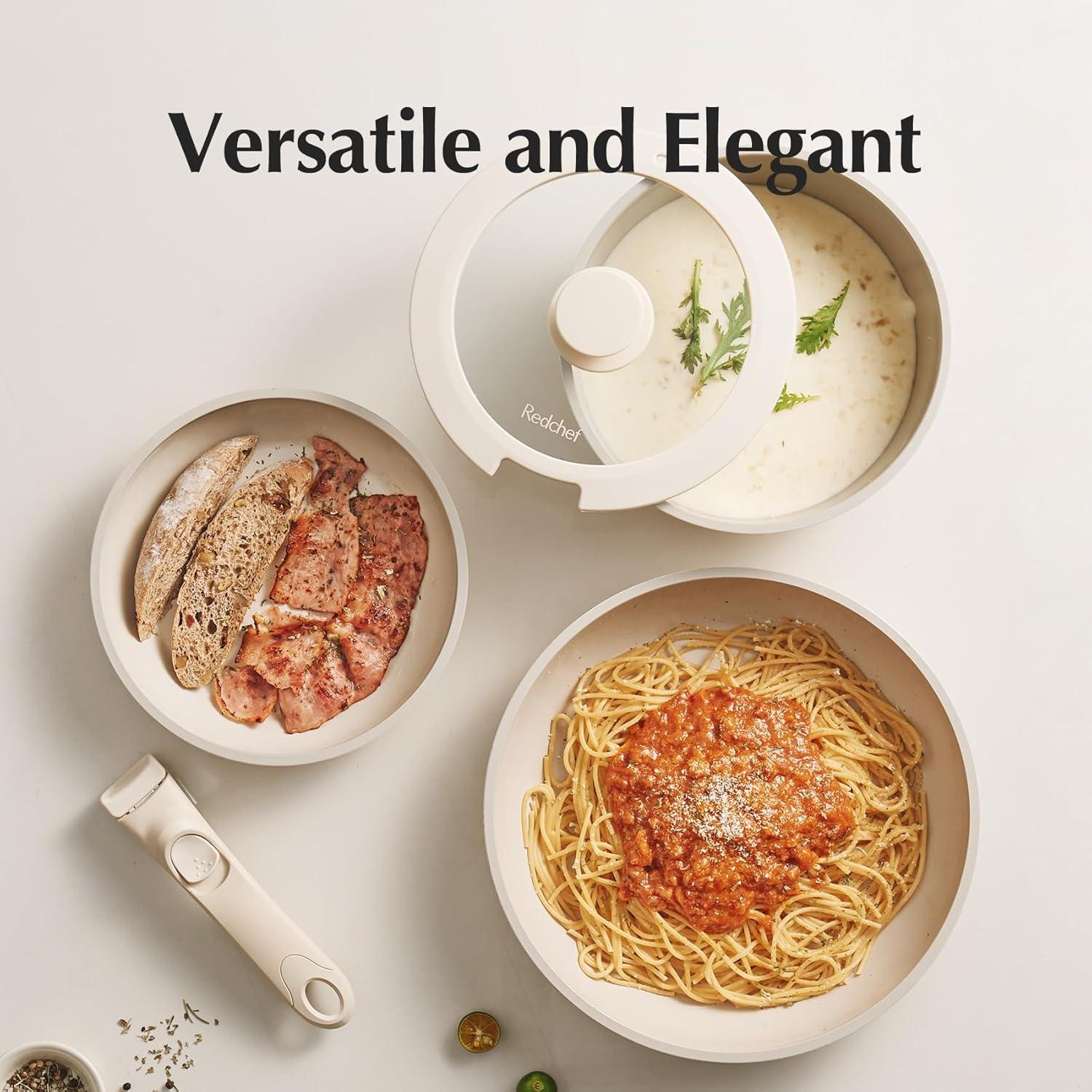 Juego de Ollas y Sartenes Cerámica Redchef 17 Piezas Antiadherente