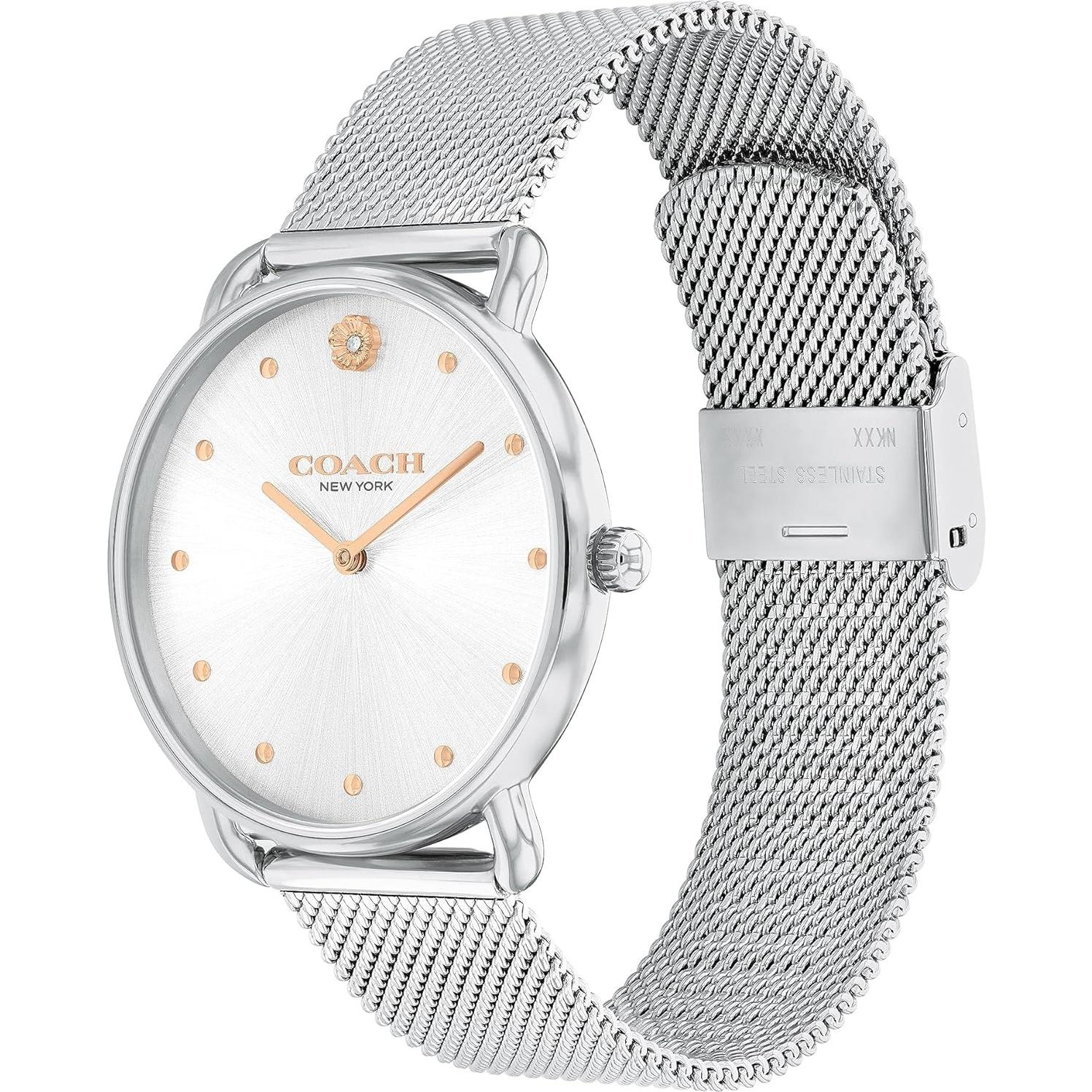 Reloj de Mujer Coach Elliot 36mm Plata/Blanco Elegante