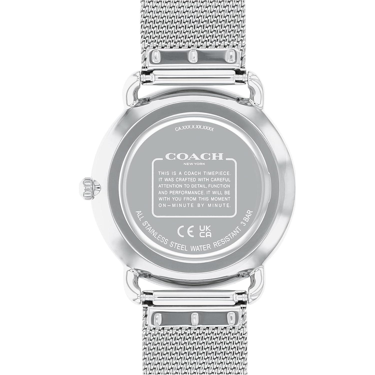 Reloj de Mujer Coach Elliot 36mm Plata/Blanco Elegante