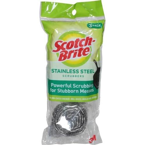 Esponjas de Acero Inoxidable Scotch-Brite - 3 Unidades