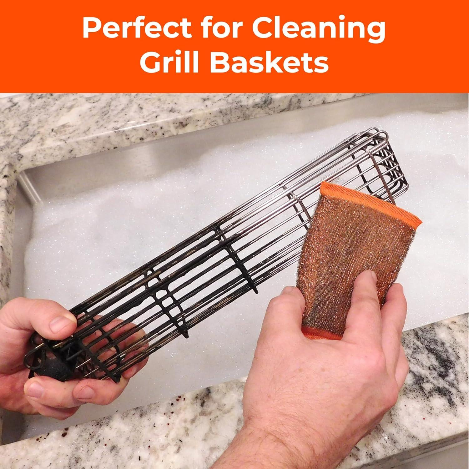 Esponjas de Acero Inoxidable Braize 201-4 para Fregar 4 Unidades