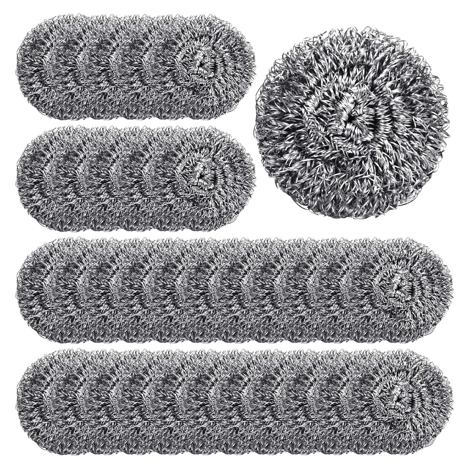 Estropajos de Acero Inoxidable Yinkin 100 Piezas 5 cm