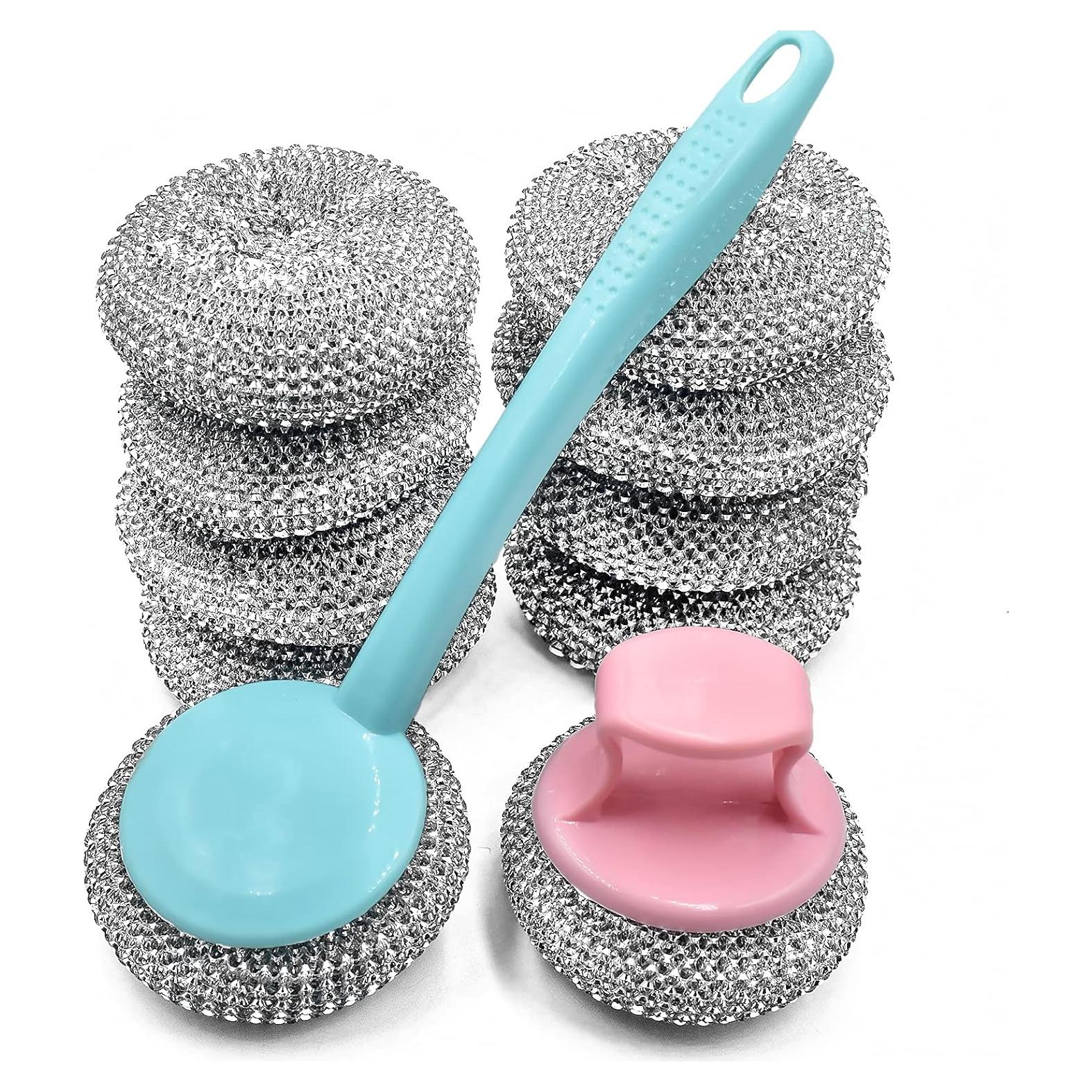 HONGYUTAI Paquete 10 Esponjas Acero Inoxidable 7,62 cm