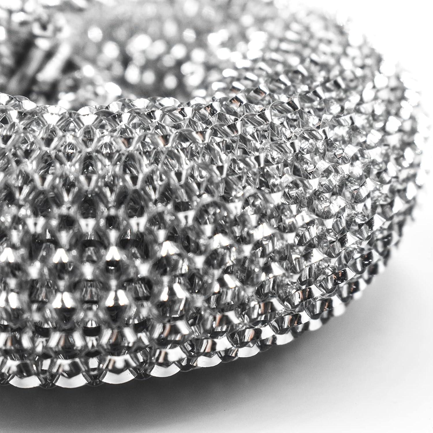 HONGYUTAI Paquete 10 Esponjas Acero Inoxidable 7,62 cm