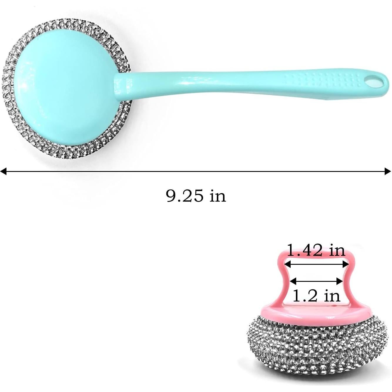 HONGYUTAI Paquete 10 Esponjas Acero Inoxidable 7,62 cm