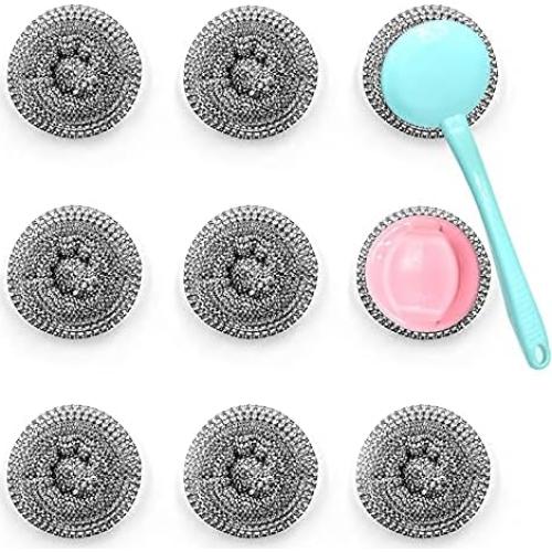 HONGYUTAI Paquete 10 Esponjas Acero Inoxidable 7,62 cm