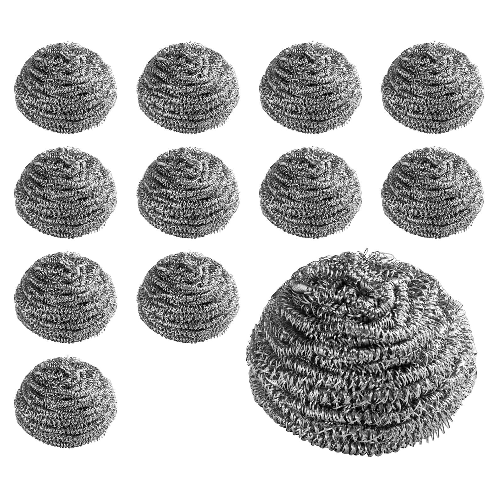 Esponjas de Acero Inoxidable New Star Foodservice 12 Pzas