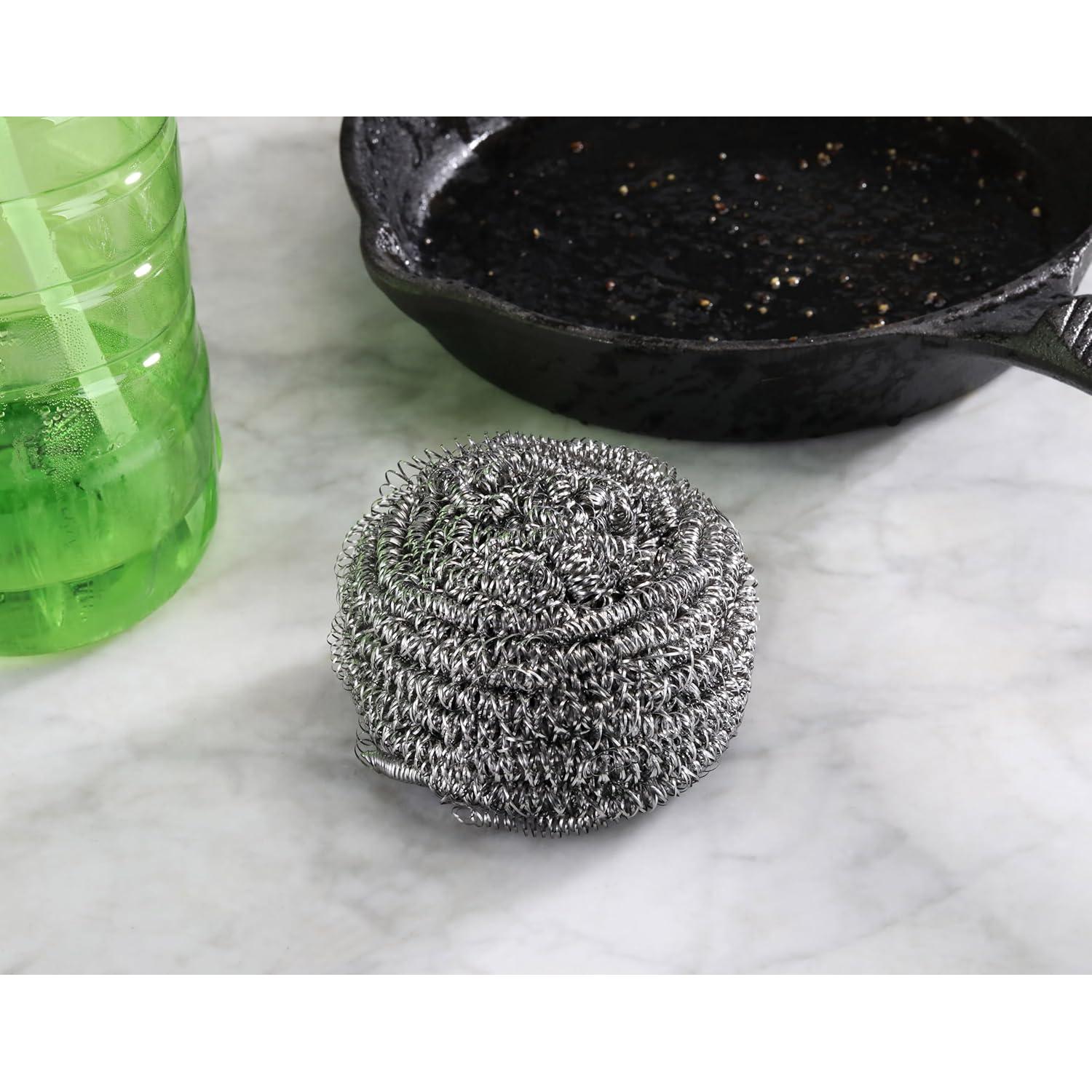 Esponjas de Acero Inoxidable New Star Foodservice 12 Pzas