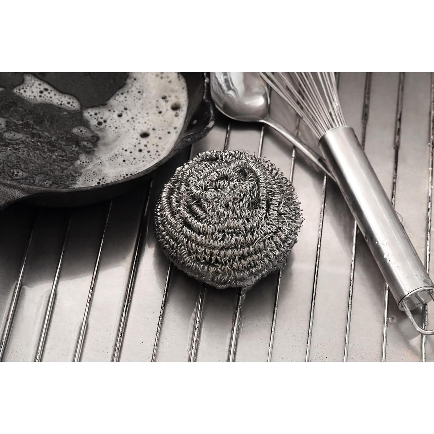 Esponjas de Acero Inoxidable New Star Foodservice 12 Pzas
