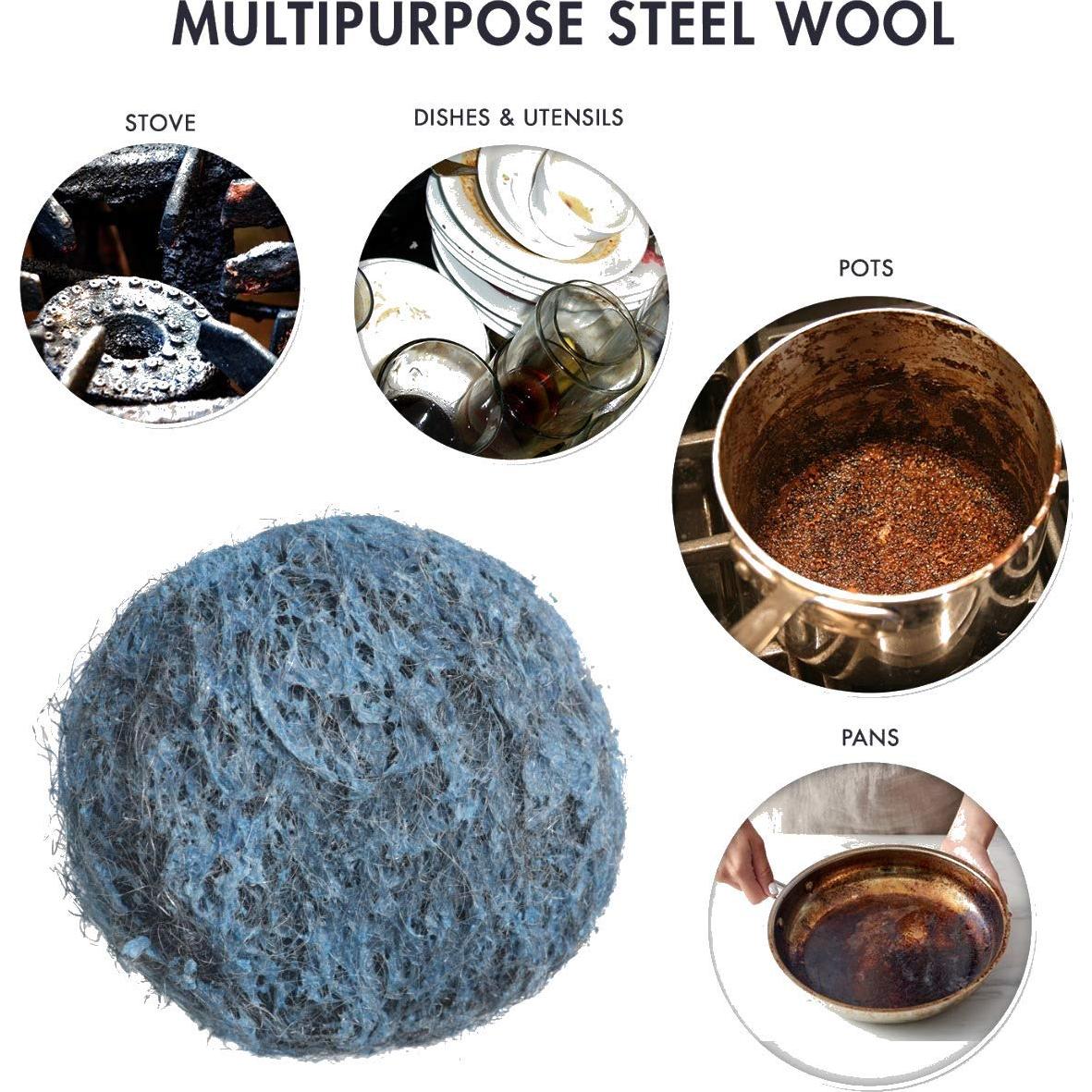 SCRUBIT 20 Almohadillas de Lana de Acero Prejabones 35x18cm