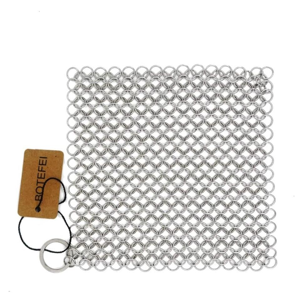 Limpiador de Hierro Fundido BOTEFEI 16x15cm Acero Inoxidable