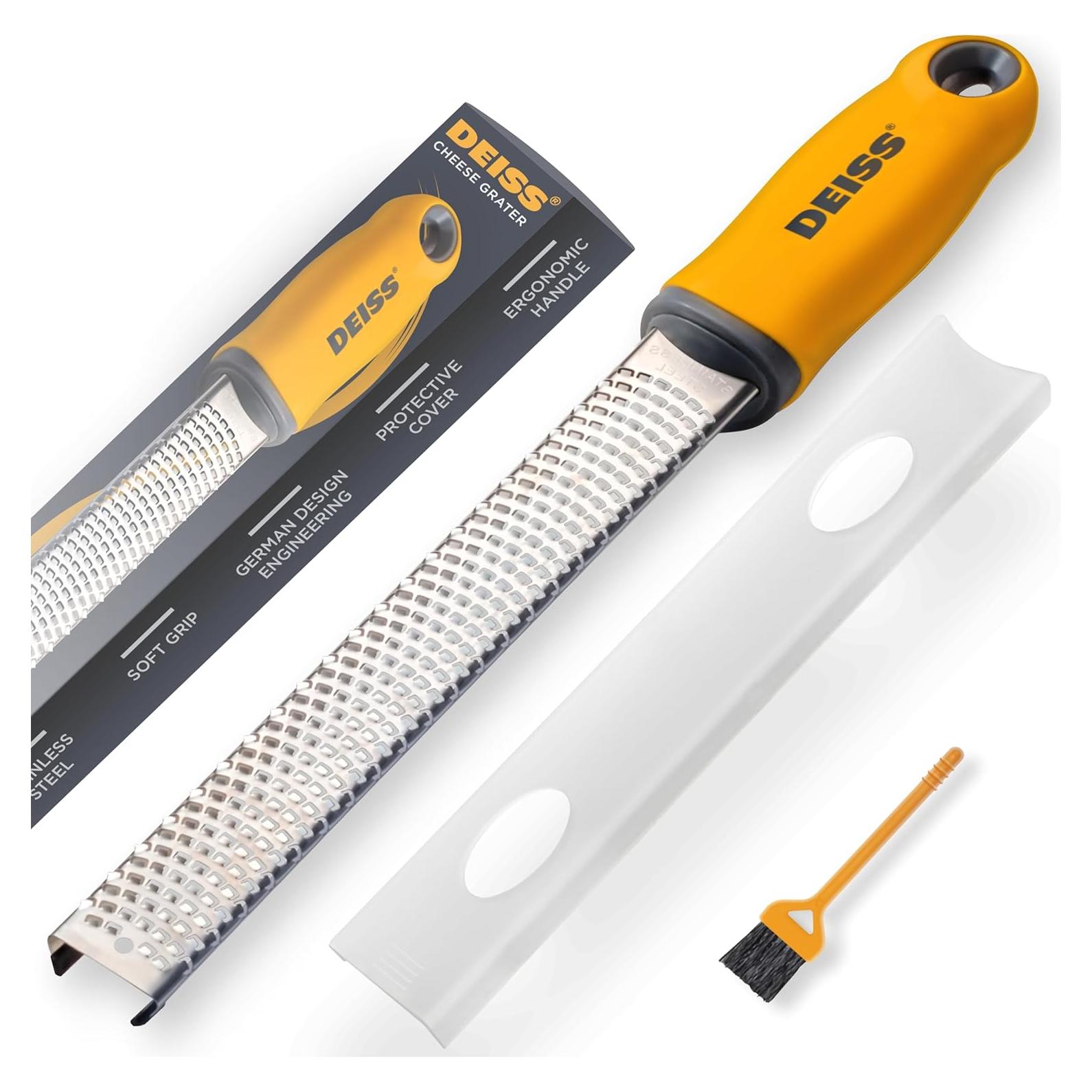 Rallador de Queso Deiss PRO Acero Inoxidable Amarillo 30,5 cm