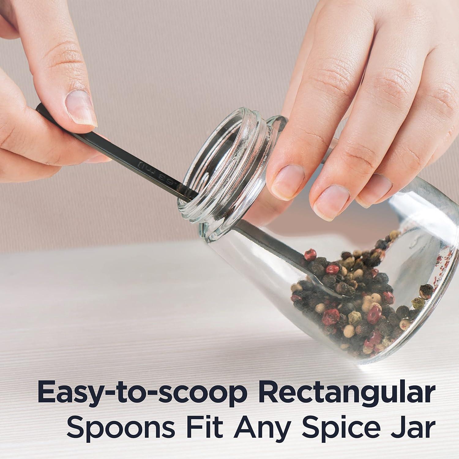 Juego de Cucharas Medidoras Deiss de Acero Inoxidable 7 Pzas