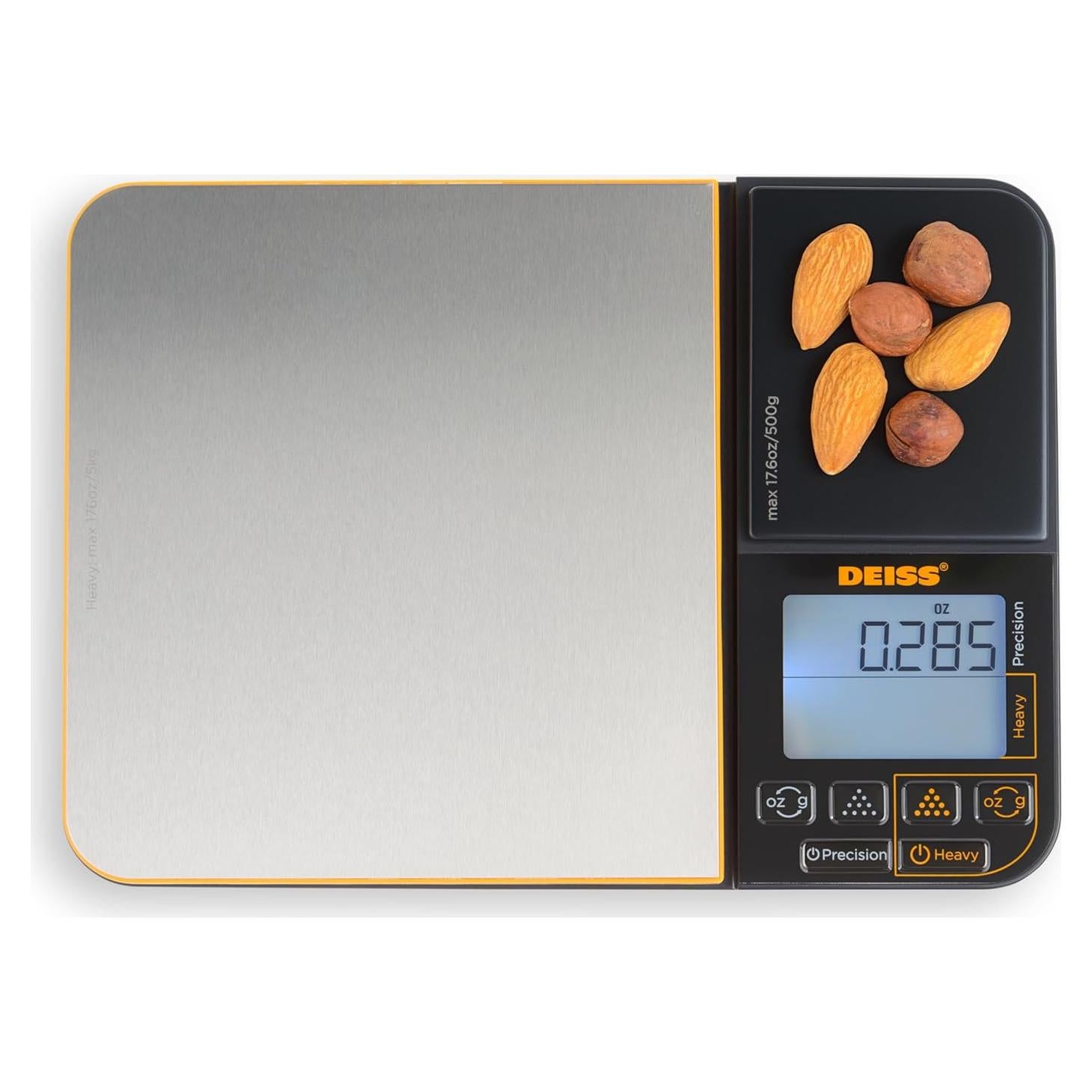 Balanza Digital de Cocina Deiss Doble Plataforma 4.99 kg