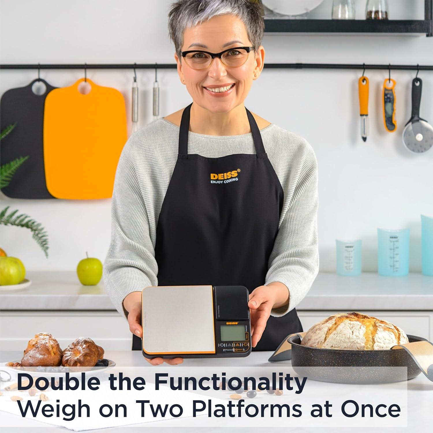 Balanza Digital de Cocina Deiss Doble Plataforma 4.99 kg